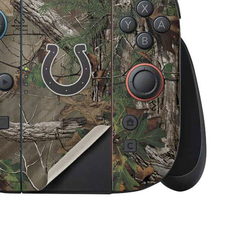 NFL Indianapolis Colts Realtree Xtra Green Camo Nintendo Switch 2 (2025) Joy-Con Controller Skin
