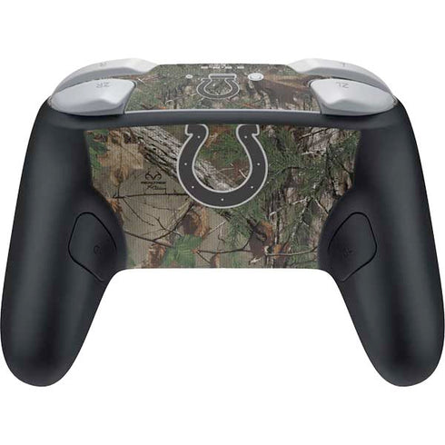 NFL Indianapolis Colts Realtree Xtra Green Camo Nintendo Switch 2 (2025) Pro Controller Skin