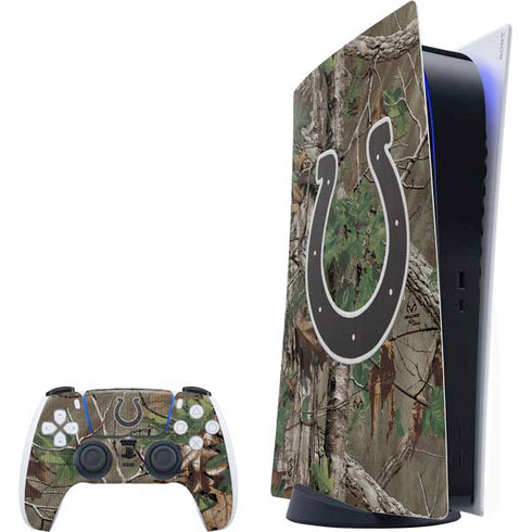 NFL Indianapolis Colts Realtree Xtra Green Camo PlayStation PS5 Skins