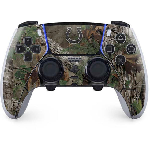 NFL Indianapolis Colts Realtree Xtra Green Camo PS5 DualSense Edge Pro Controller Skin