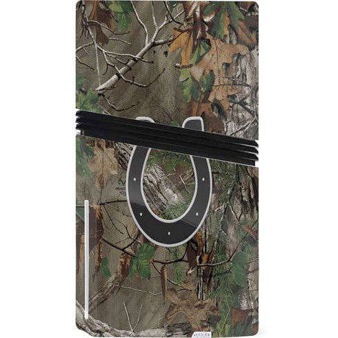 NFL Indianapolis Colts Realtree Xtra Green Camo PS5 Pro Disk Console Skin
