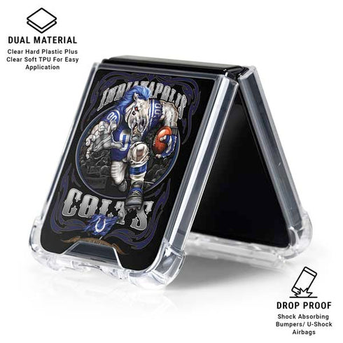 Liquid Blue NFL Indianapolis Colts Running Back Galaxy Z Flip6 Clear Case