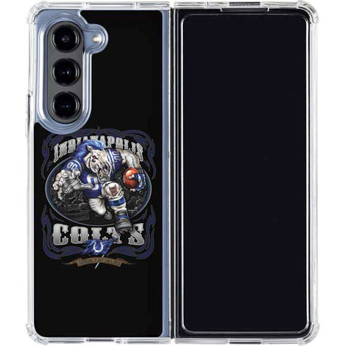 Liquid Blue NFL Indianapolis Colts Running Back Galaxy Z Fold5 5G Clear Case