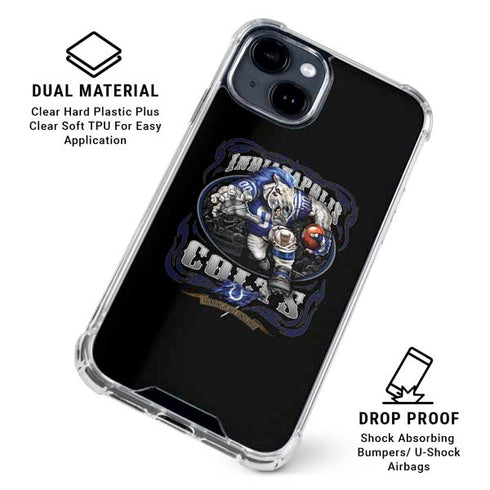 Liquid Blue NFL Indianapolis Colts Running Back iPhone 15 Clear Case