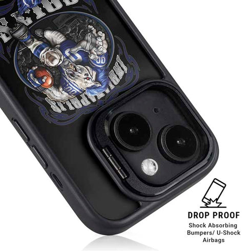 Liquid Blue NFL Indianapolis Colts Running Back iPhone 15 Kickstand Case