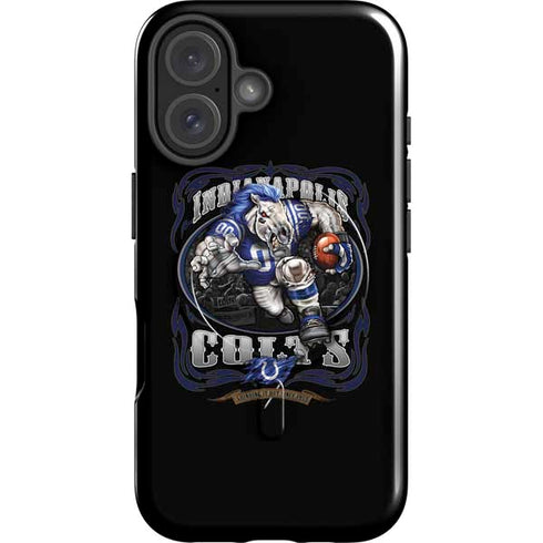 Liquid Blue NFL Indianapolis Colts Running Back iPhone 16 Magsafe Impact Case