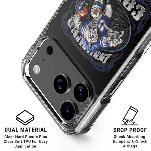 Liquid Blue NFL Indianapolis Colts Running Back iPhone 18 Pro Clear Case