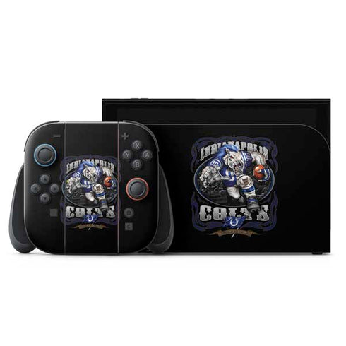 Liquid Blue NFL Indianapolis Colts Running Back Nintendo Switch 2 (2025) with Joy-Con Skin