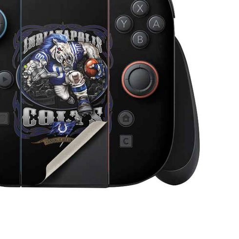 Liquid Blue NFL Indianapolis Colts Running Back Nintendo Switch 2 (2025) Joy-Con Controller Skin