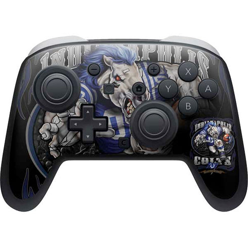 Liquid Blue NFL Indianapolis Colts Running Back Nintendo Switch 2 (2025) Pro Controller Skin