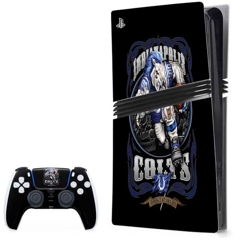 Liquid Blue NFL Indianapolis Colts Running Back PS5 Pro Bundle Skin