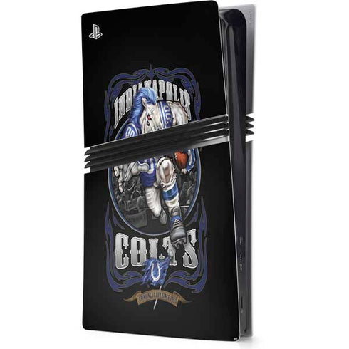 Liquid Blue NFL Indianapolis Colts Running Back PS5 Pro Console Skin