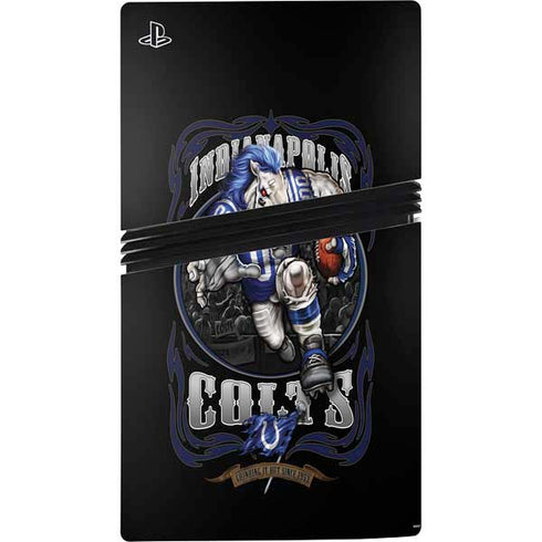 Liquid Blue NFL Indianapolis Colts Running Back PS5 Pro Console Skin
