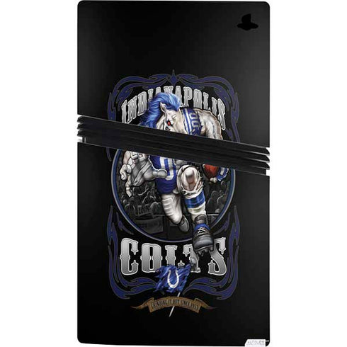 Liquid Blue NFL Indianapolis Colts Running Back PS5 Pro Console Skin