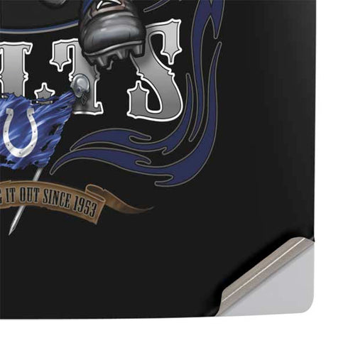 Liquid Blue NFL Indianapolis Colts Running Back PS5 Pro Console Skin