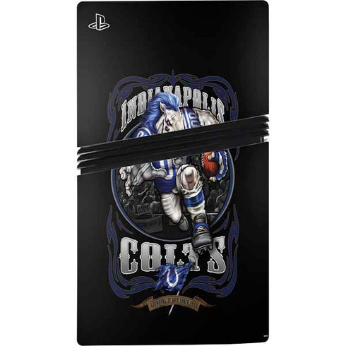 Liquid Blue NFL Indianapolis Colts Running Back PS5 Pro Disk Bundle Skin