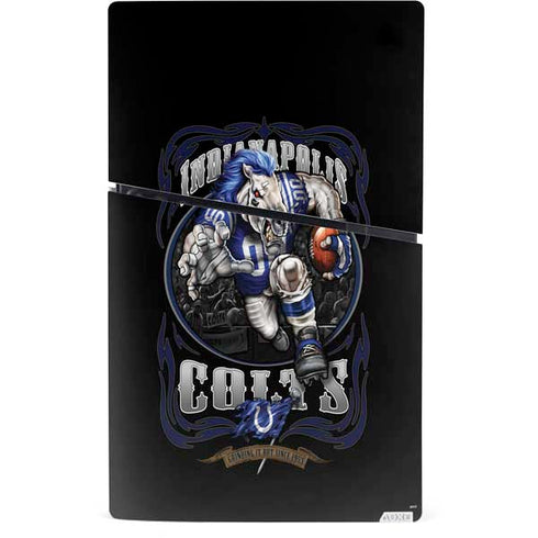 Liquid Blue NFL Indianapolis Colts Running Back PS5 Slim Digital Edition Console Skin