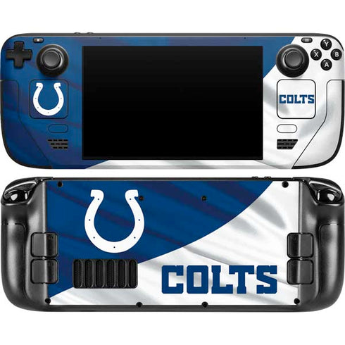 NFL Indianapolis Colts Steam Deck Handheld Gaming Computer OLED Skin