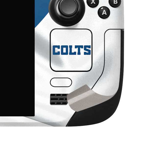 NFL Indianapolis Colts Steam Deck Handheld Gaming Computer OLED Skin
