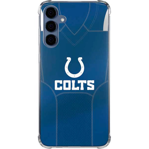 NFL Indianapolis Colts Team Jersey Galaxy A55 5G Clear Case