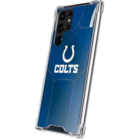 NFL Indianapolis Colts Team Jersey Galaxy S22 Ultra Clear Case