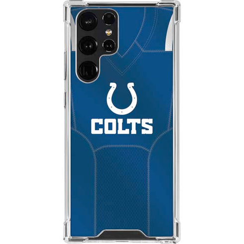 NFL Indianapolis Colts Team Jersey Galaxy S22 Ultra Clear Case