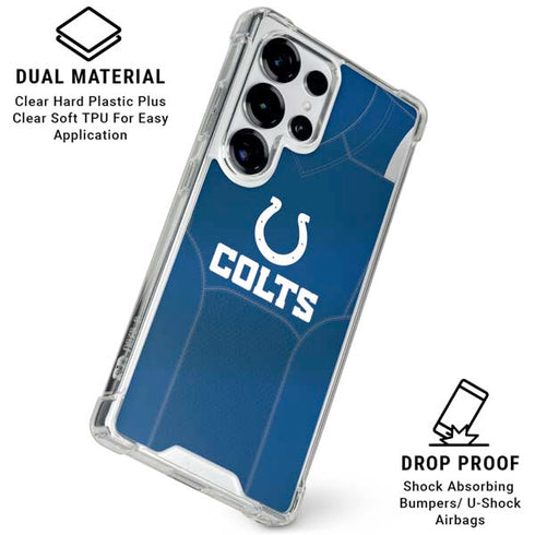 NFL Indianapolis Colts Team Jersey Galaxy S25 Ultra Clear Case