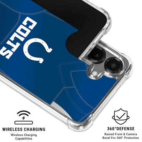 NFL Indianapolis Colts Team Jersey Galaxy S26 Clear Case