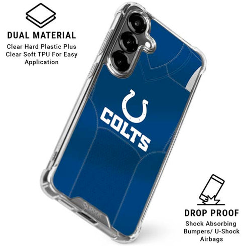 NFL Indianapolis Colts Team Jersey Galaxy S26 Plus Clear Case