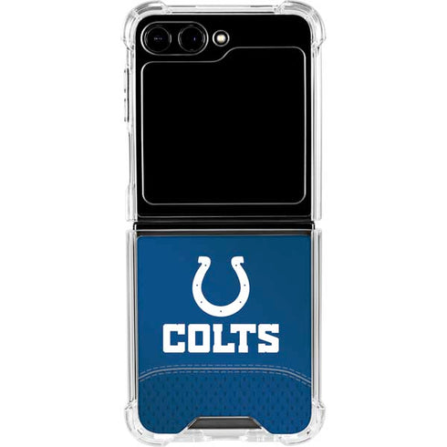 NFL Indianapolis Colts Team Jersey Galaxy Z Flip6 Clear Case