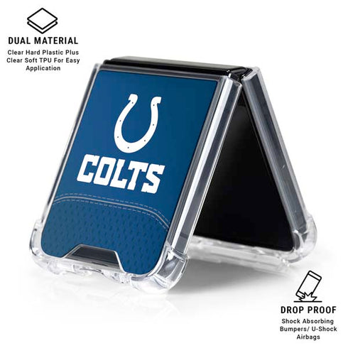 NFL Indianapolis Colts Team Jersey Galaxy Z Flip6 Clear Case