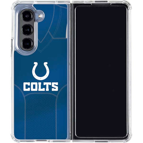 NFL Indianapolis Colts Team Jersey Galaxy Z Fold5 5G Clear Case