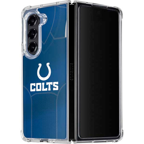 NFL Indianapolis Colts Team Jersey Galaxy Z Fold5 5G Clear Case