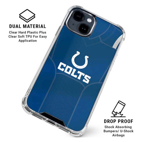 NFL Indianapolis Colts Team Jersey iPhone 15 Clear Case
