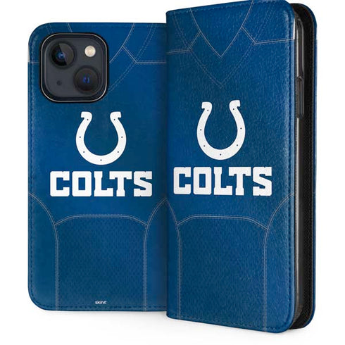 NFL Indianapolis Colts Team Jersey iPhone 15 Plus Folio Case