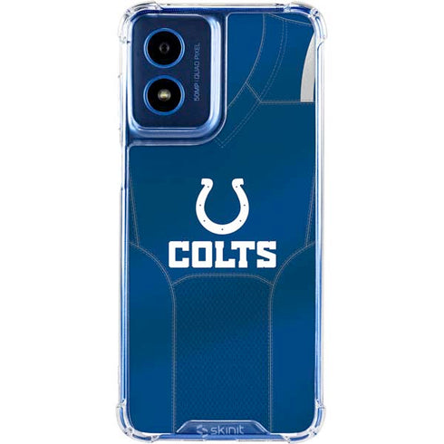 NFL Indianapolis Colts Team Jersey Moto G 5G (2024) Clear Case