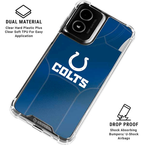NFL Indianapolis Colts Team Jersey Moto G Power 5G (2024) Clear Case
