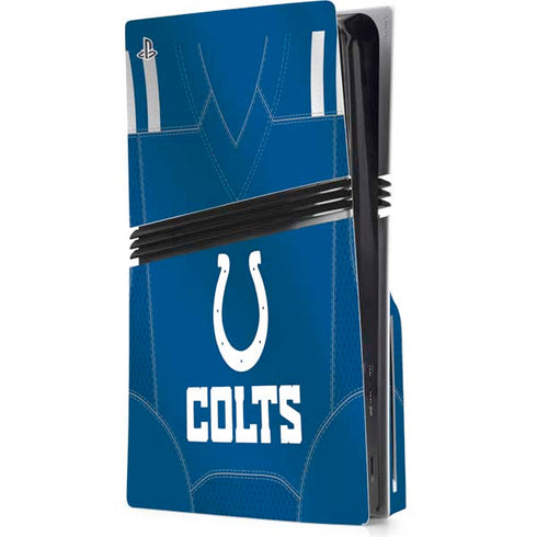 NFL Indianapolis Colts Team Jersey PS5 Pro Disk Console Skin