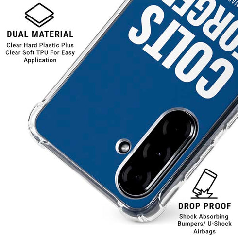 NFL Indianapolis Colts Team Motto Galaxy A36 5G Clear Case