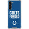 NFL Indianapolis Colts Team Motto Galaxy S24 FE Clear Case
