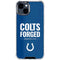 NFL Indianapolis Colts Team Motto iPhone 15 Clear Case
