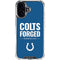 NFL Indianapolis Colts Team Motto iPhone 16 Clear Case