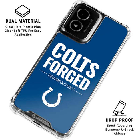 NFL Indianapolis Colts Team Motto Moto G Power 5G (2024) Clear Case