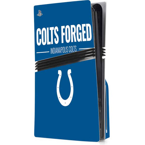 NFL Indianapolis Colts Team Motto PS5 Pro Disk Console Skin