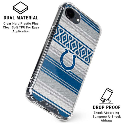 NFL Indianapolis Colts Trailblazer iPhone 16e Clear Case
