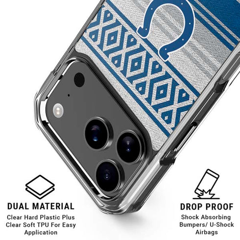 NFL Indianapolis Colts Trailblazer iPhone 18 Pro Clear Case