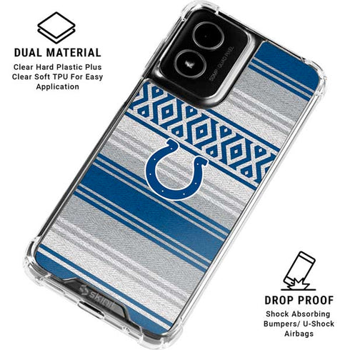 NFL Indianapolis Colts Trailblazer Moto G Power 5G (2024) Clear Case