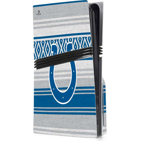 NFL Indianapolis Colts Trailblazer PS5 Pro Disk Console Skin