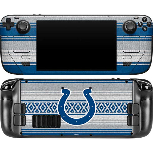 NFL Indianapolis Colts Trailblazer Steam Deck Handheld Gaming Computer OLED Skin