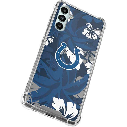 NFL Indianapolis Colts Tropical Print Gabb Phone 4 Clear Case